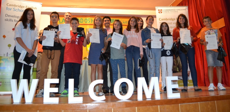 Entrega de Certificados en el Colegio Las Viñas de Teruel: resultados Exámenes Cambridge